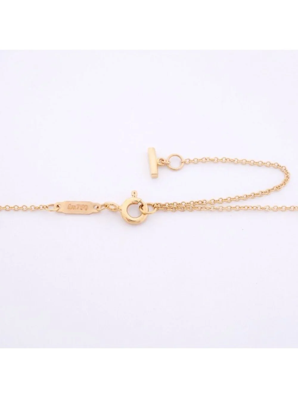 Tiffany & Co Necklace T Smile Mini 18k Pink Gold Diamond